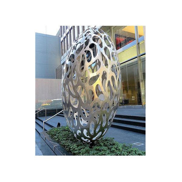 Hollow Eggs Stainless Steel Sculpture Modern Installation Art Sculpture