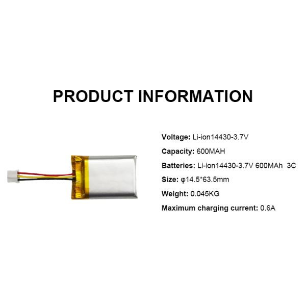 Lp702535 3,7v 600mah Литий полимер Липо аккумуляторный пакет анодный материал