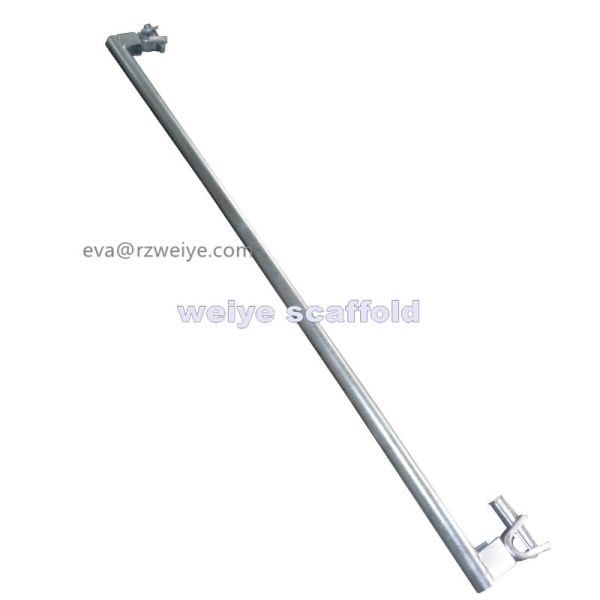48.3*3.2mm Hot Galvanized Diagonal Brace With Board For Haki Scaffolding