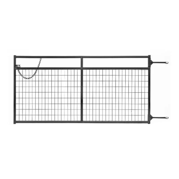 ISO-2001 Anticorrosive Agricultural 12ft Galvanised Field Gate With Hinge