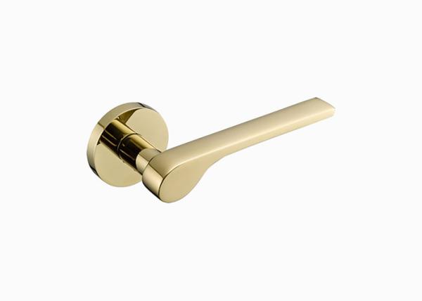Modern Brass Door Lock Set Gold Black Silver Interiror Double Wood Door Lever Sets