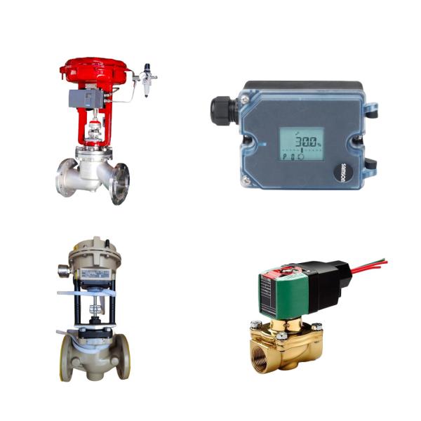 Válvula de controlo com Samson 3372 actuador com Samson 3725 posicionador ASCO válvula solenoide