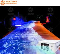 Projector de piso interativo holográfico externo de captura de movimento