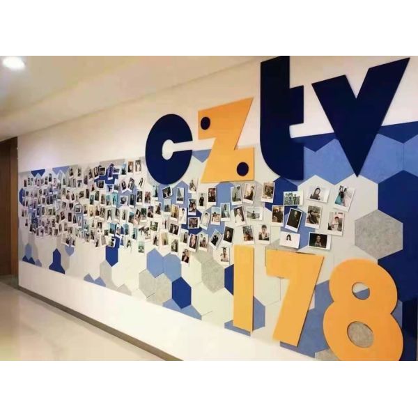 охрана окружающей среды панелей стены звукоизоляционного полиэфирного волокна 9mm акустическая