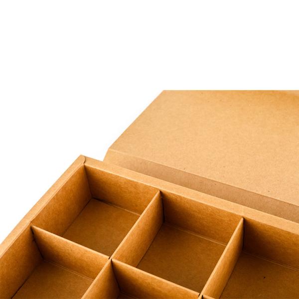 Caixa de biscoitos de papel kraft ecológico para embalagens de alimentos