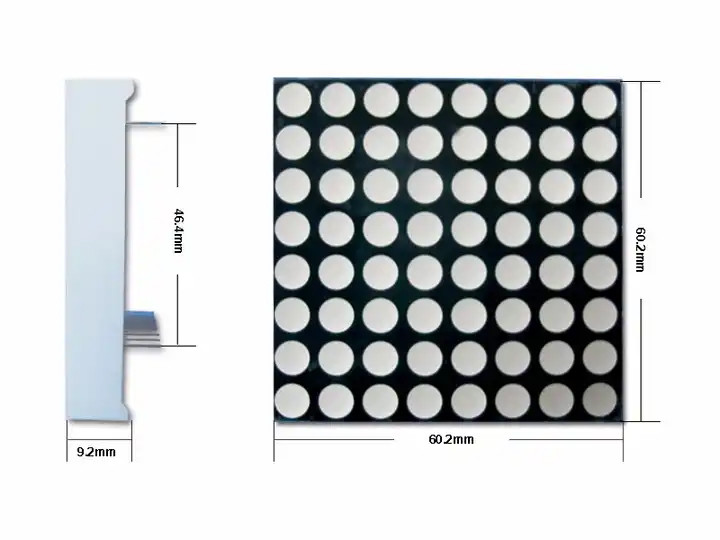 Дисплей Rohs 8x8 Dot Matrix LED, стабильный RGB LED Dot Matrix Display