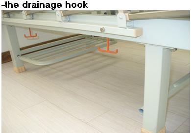 Metal Punching Bed Surface Double Crank Children Hospital Baby Beds with 2 Functions (ALS-BB011)
