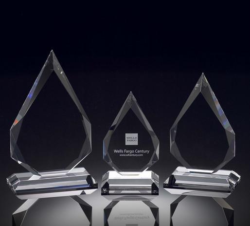 crystal diamond award/crystal masters diamond award/crystal diamond trophy/crystal awards