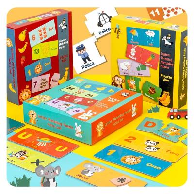 Educational Toy Intelligence Letters/traffic Cognition Puzzle Wooden Numbers Matching Puzzle