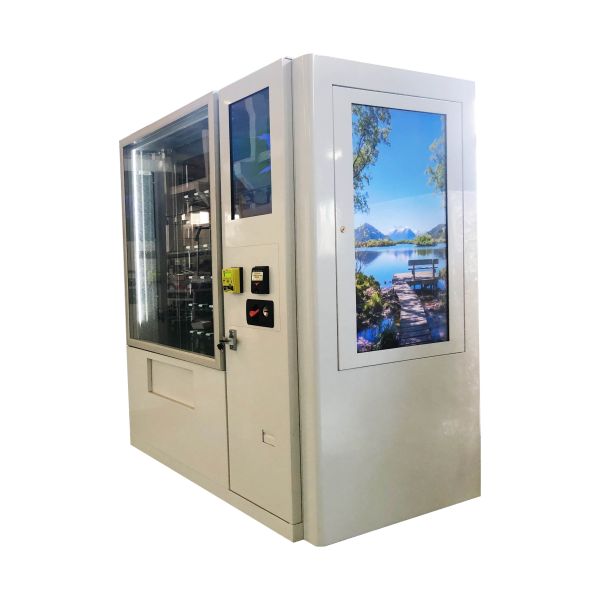 Máquina expendedora grande de la bebida de la capacidad del alto grado con la exhibición de la publicidad de 22 pulgadas