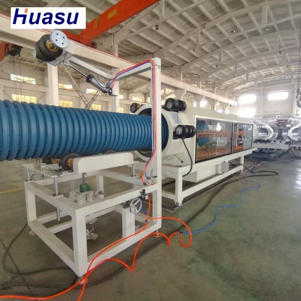 High Speed Double Wall Corrugated Pipe Extrusion Line with Planetary Cutting and 32-1600mm Diameter Range