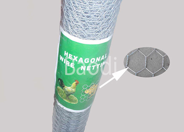 Corrosion Resistant Hexagonal Wire Mesh , Chicken Wire Garden Fence With Hexagonal Hole