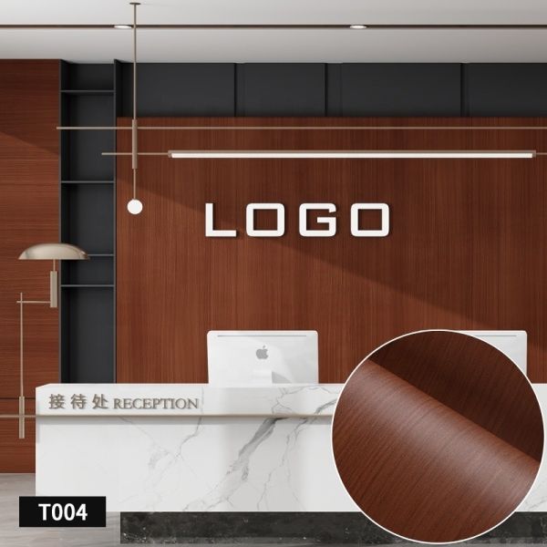 PVC Removable Wallpaper Wood Grain 1.22M*50M Brown Wood Grain Wallpaper