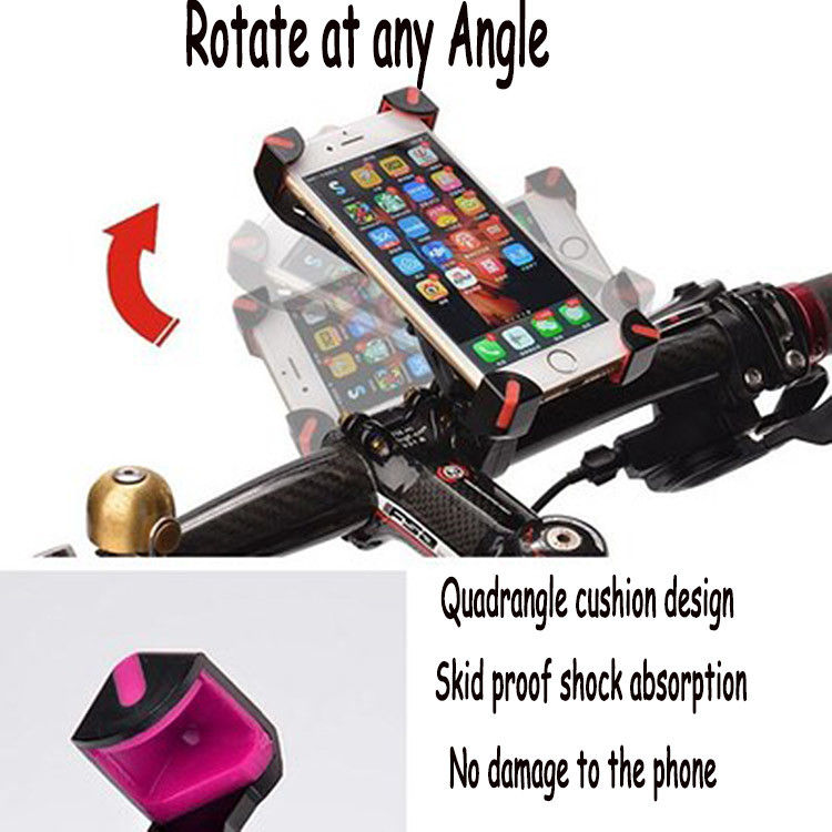 держатель телефона горного велосипеда 170g, всеобщий держатель стойки мобильного телефона велосипеда