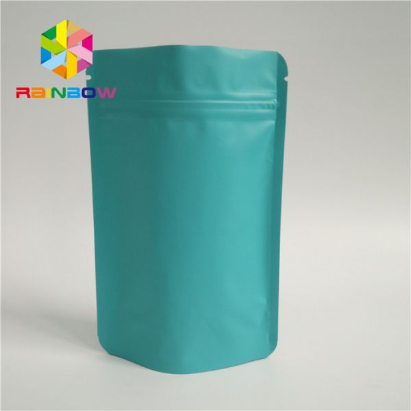 Saquinhos de chá verdes naturais que empacotam o Ziplock ereto do auto de superfície do resíduo metálico