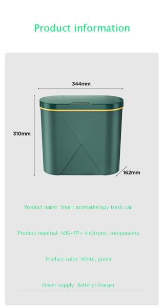 Household Bathroom Kitchen Aromatherapy Odor Removal Simple Sewing Garbage Can Automatic Intelligent Sensing Garbage Can
