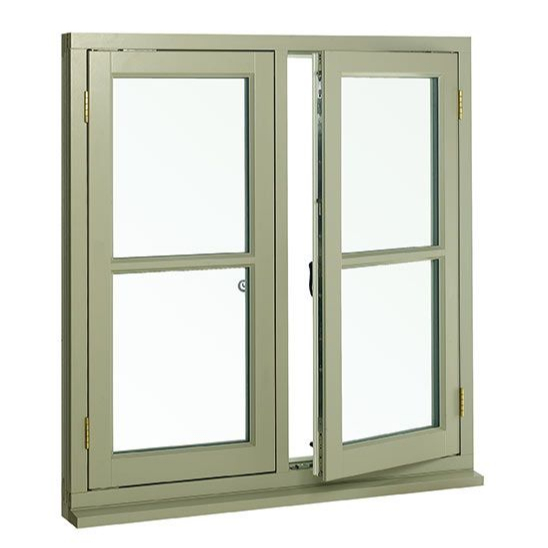 PVC Glass Aluminium Frame Casement Window Powder Coated For Apartment