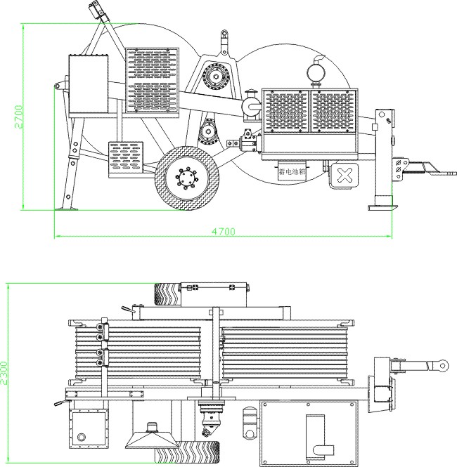 2 x 55kN шнуруя оборудования Tensioner с твиновскими проводниками пачки, Cummins Engine пулера