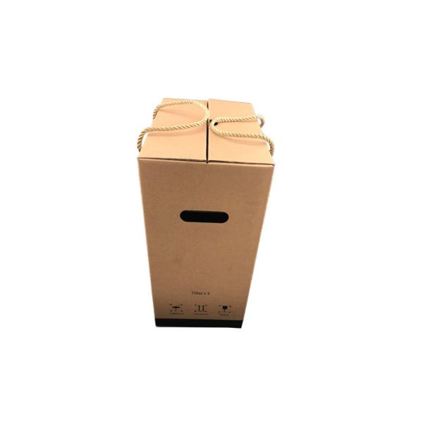 Luxury Recyclable Double Bottle Wine Box Environmental Protection OEM Service