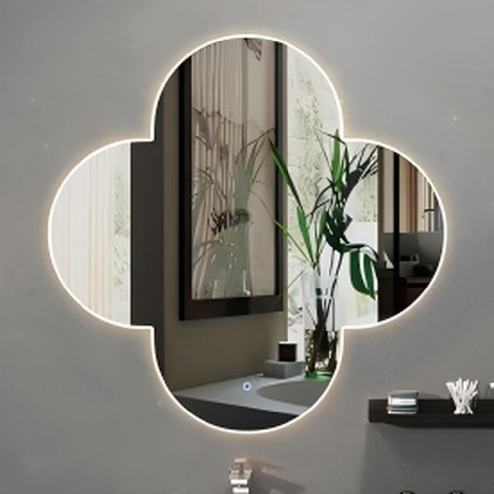 Custom Wall Mounted Backlit Bathroom LED Mirror For Luxury Hotel And Residential