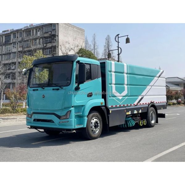 18T Durable Road Sweeper Truck Washing and Sweeping Electric Truck