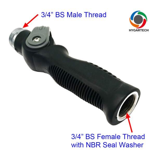 Thumb Control Metal Watering Wand Heavy Duty Sprayer W/ 2 Quot Face Aluminum Soft-rain Sprayrhead Amp 20 CM Aluminum Extension Tube