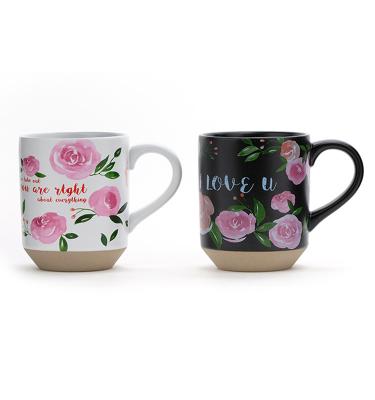 Modern Style Customised Capacity Handpaint Ceramic Coffee Cup With GIFT BOX