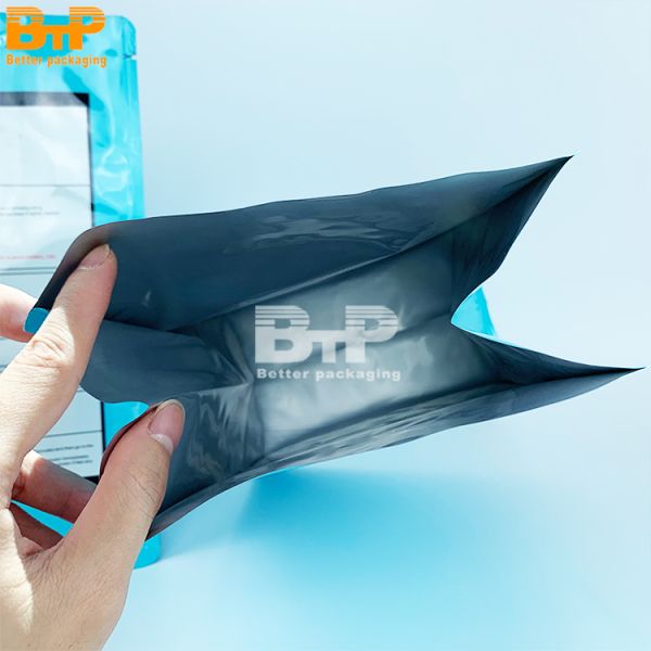 12-Ounce Food Grade Customized Square Bottom Pouch Disposable Mylar Coffee Bags with Air Valve Zipper Bag