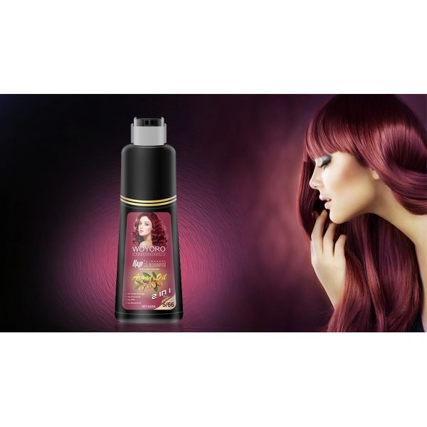 2 In 1 A Wash Ammonia Free Color Shampoo With Organ Oil 5 Min Dye Hair