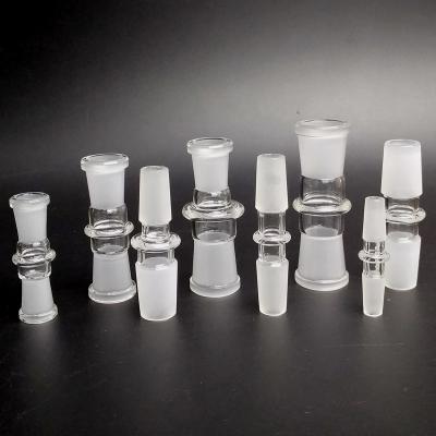 Drop Down Glass Bong Adapt / Water Pipe Adaptor Male To Male / Male To Female 10mm 14mm