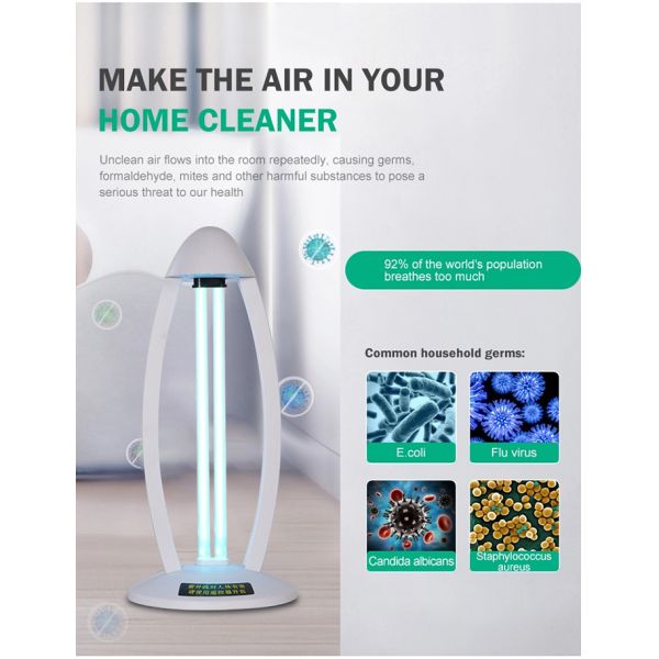 Железные настольные лампы материала 220-240В уникальные/свет стерилизатора спальни ультрафиолетовый