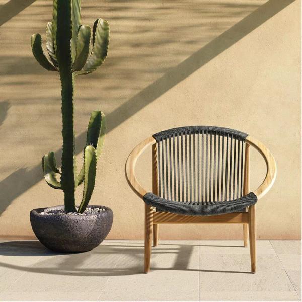 Outdoor Dining Chairs Natural Stackable Teak Wood Villa Solid Wood Restaurant Lounge Chair Outdoor Furniture Ourtdoor Furniture