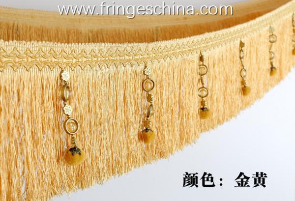 Handmade fashionable chain beads lace tassels fringes for curtain/sofa/pillow/stage decoration