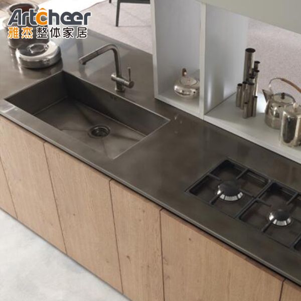 Half Bullnose Countertop Design kitchen cabinet set OEM Accepts Customization