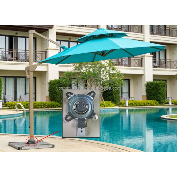 Heavy Duty 360 Rotating Base Replacement for Floor Standing Roman Patio Umbrella