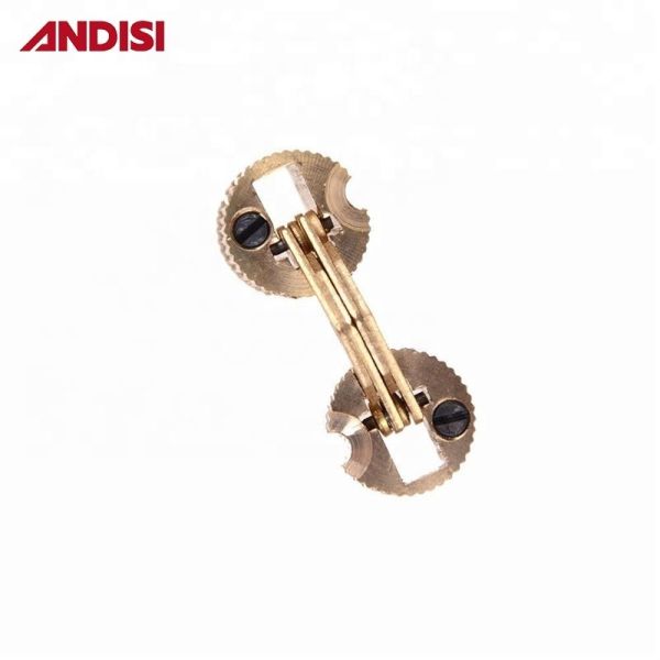 180 Degree Barrel Pin Hinge in Brass Finish for Wooden Gift Boxes and Hidden Doors