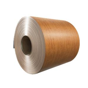 Durable Wood Grain Aluminum , Coated Aluminum Coil For Landscaping / Outdoor