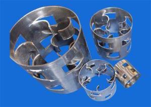 High Free Volume Random Tower Packing , Stainless Steel Pall Rings 16mm