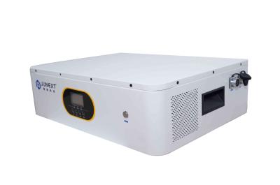 Batería de litio doméstica montada en el suelo de 600*450*445.5mm, vida útil de 6000 ciclos, 20-25C, 100A, 90%DOD para almacenamiento de energía doméstico