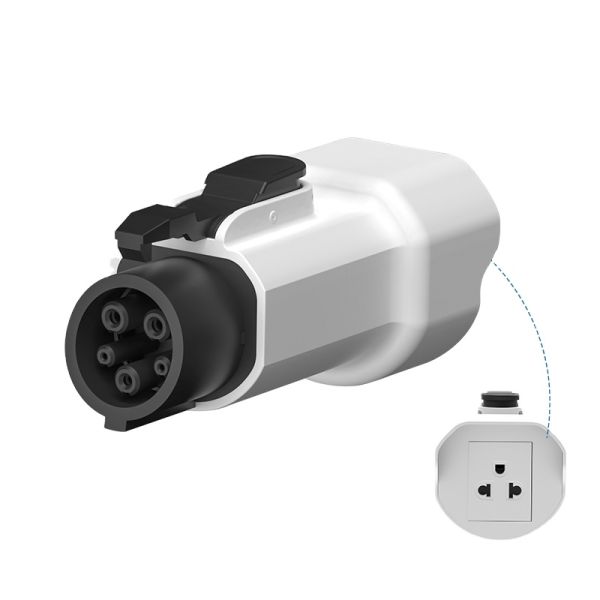 3.5KW Max Rated power White Customizable Car EV Discharger V2L Head Plug Type2 Outlet MG car Switch Type 2 EV Connectors