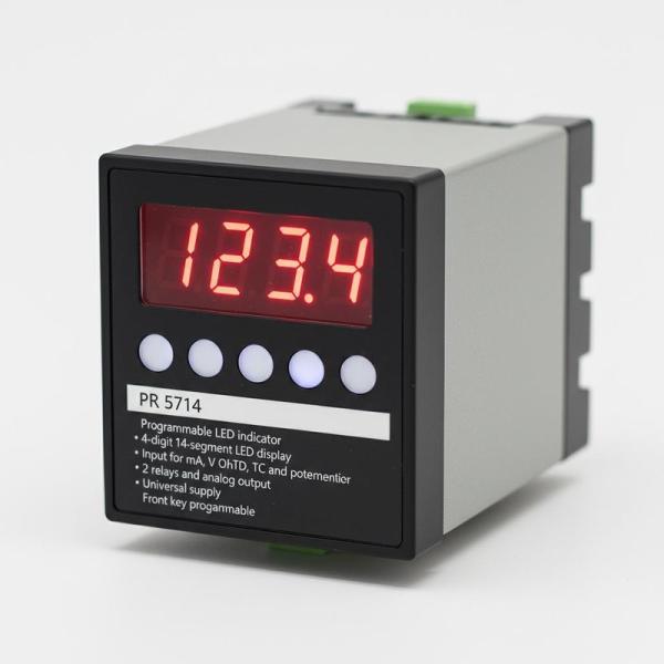 4 Digit 14 Segment Programmable LED Display Indicator PR 5714 2 Relays Analog Output