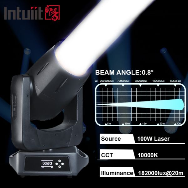 2025 Pro IP66 100W Laser Moving Head Light Outdoor Waterproof Beam Stage Light DMX DJ Lighting Equipment