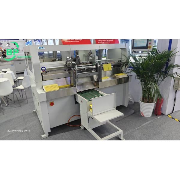 Plastic coil forming and coil binding machine PS420 for notebooks thickness up to 25mm