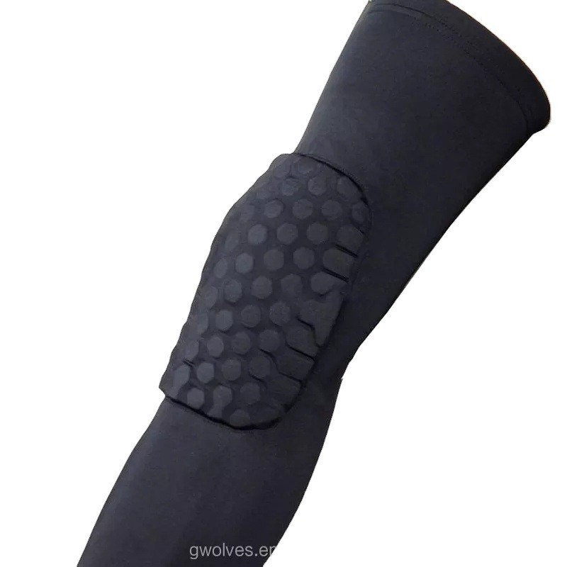 Breathable Sport Knee Pad Polyester Knee Brace Support Compression Leg Honeycomb Sleeve