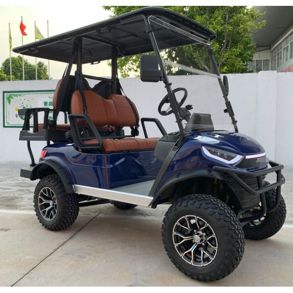 Private Mold Electric Lifted Cart 4 Passenger Chinese Hunting Golf Carts with Rear Disc Brake