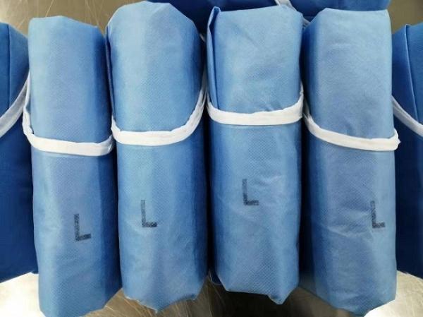 High Performance Disposable Sterile Surgical Gown AAMI Level 4 Disposable Microboal Baterial