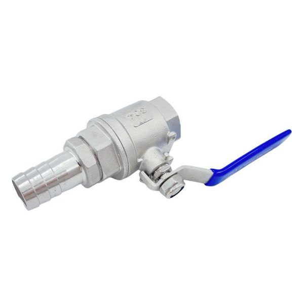 1000wog 304 316 Stainless Steel 2PC Ball Valve Water Media Straight Through Type Channel