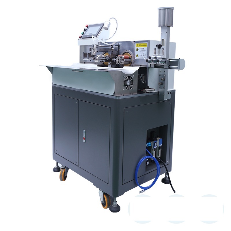 Double Side Cable Stripping Twisting Soldering Tinning Machine High Speed Automatic Wire Processing Machine