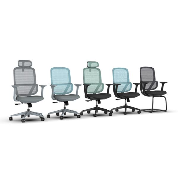 Breathable Mesh Back Executive Office Chair with Adjustable Height and 360 Swivel for Ergonomic Support
