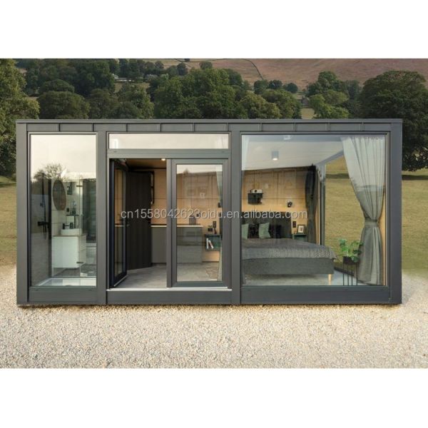Aluminum Alloy Windows EU 20 FT Prefabricated Steel Container House for Outdoor Living in Residential Forest Tiny Houses